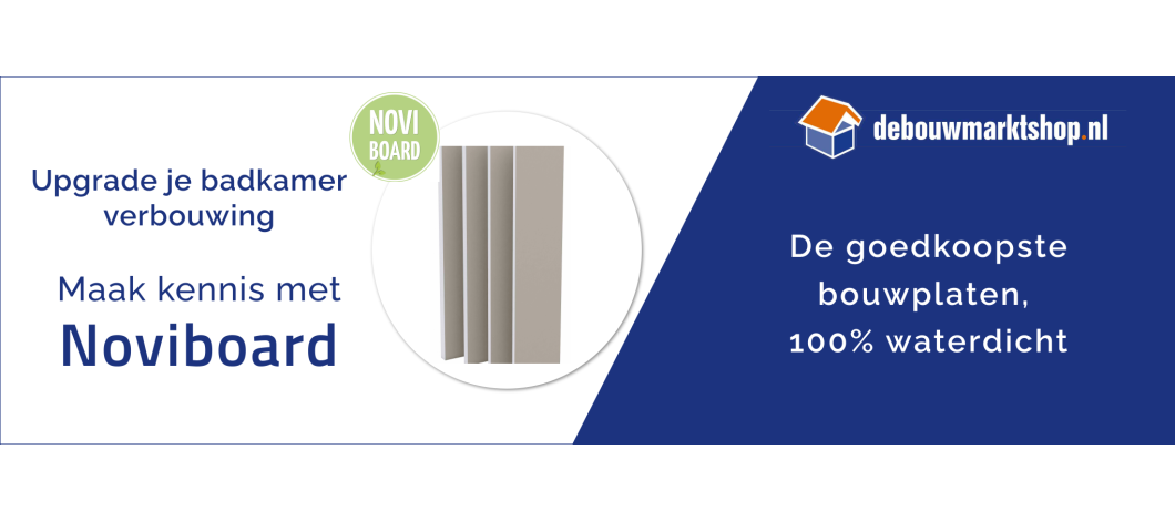 Maak kennis met Noviboard - De budgetvriendelijke bouwplaat voor de badkamer